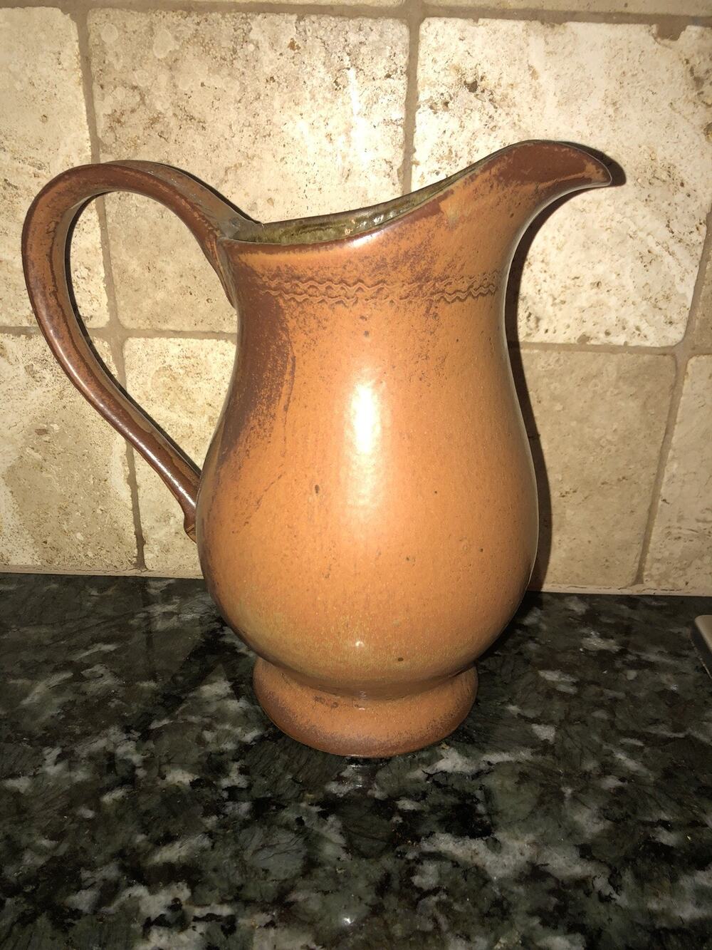 Gently Preowned Gourmet Expressions Dishwasher Microwaveable Copperstone Pitcher